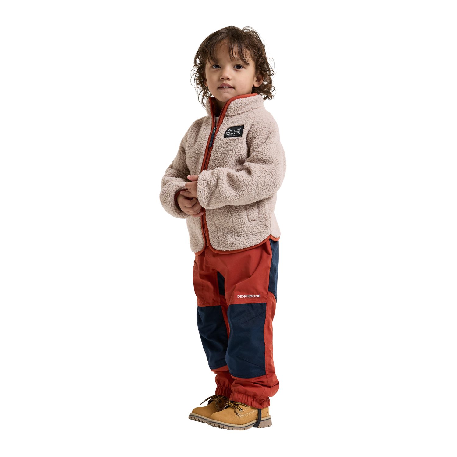 Didriksons Gibbs 2, bluza polarowa, dzieci, be?owy