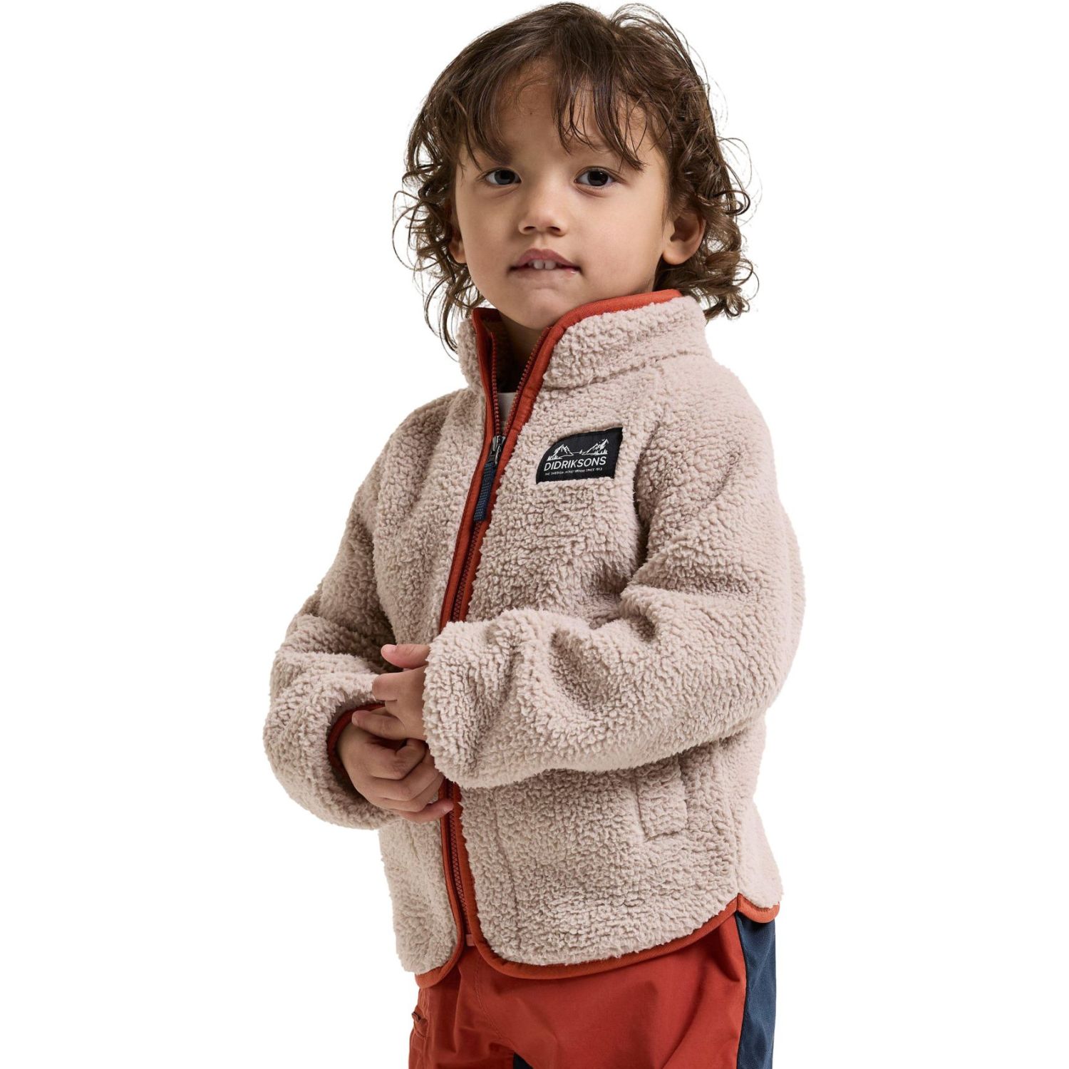 Didriksons Gibbs 2, fleece-takki, lapset, beige