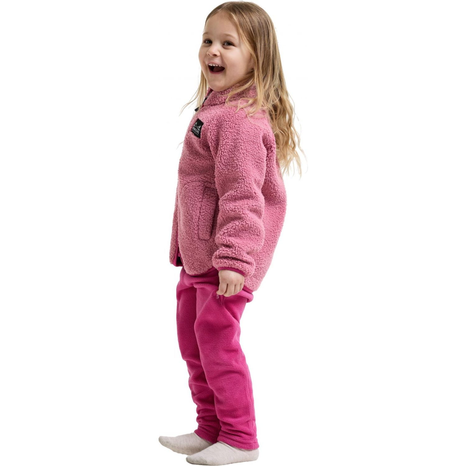 Didriksons Gibbs 2, fleece-takki, lapset, pinkki