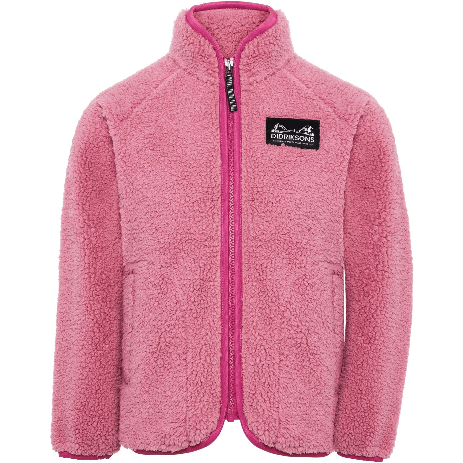 Didriksons Gibbs 2, jaqueta de fleece, crianças, pink