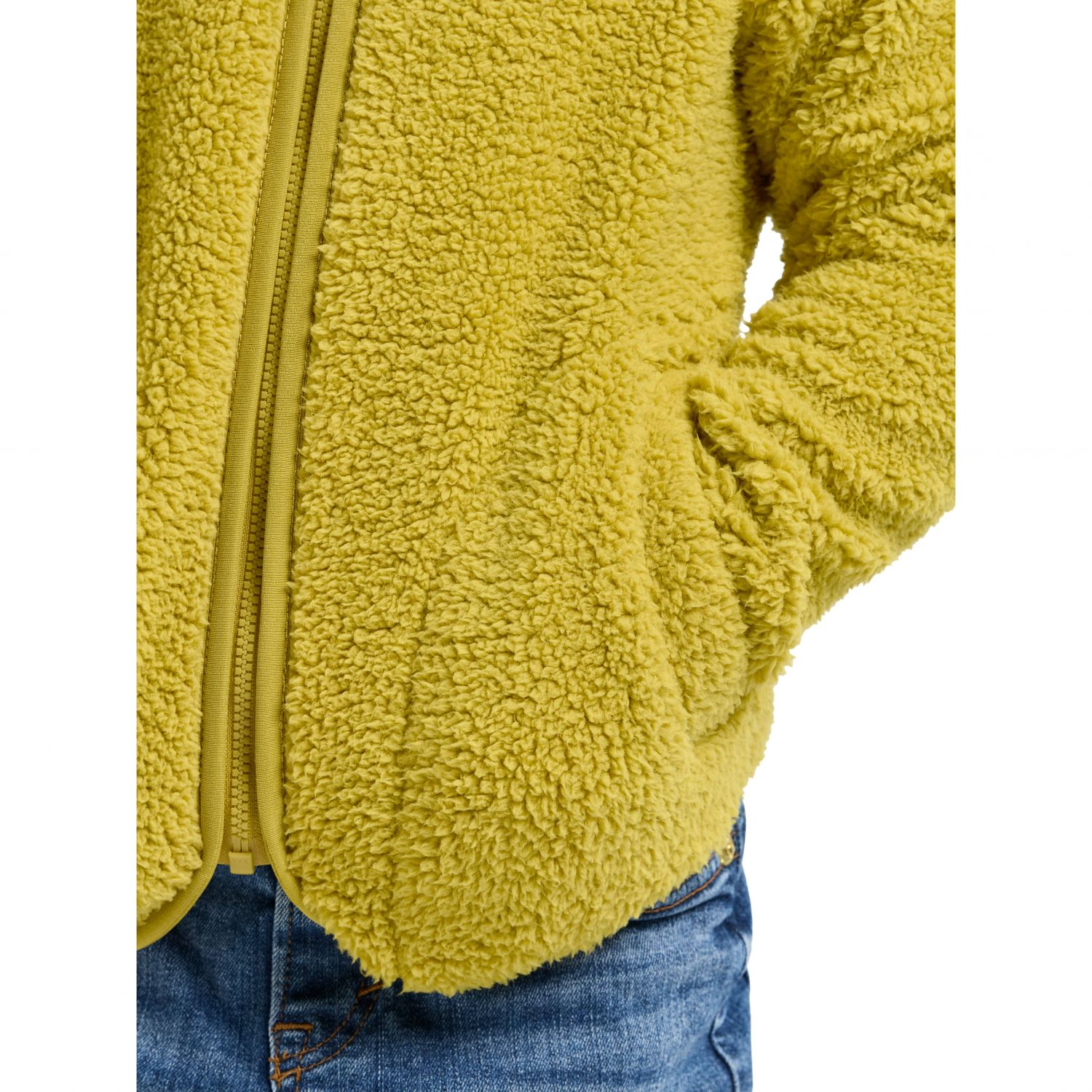 Didriksons Gibbs, giacca fleece, junior, giallo
