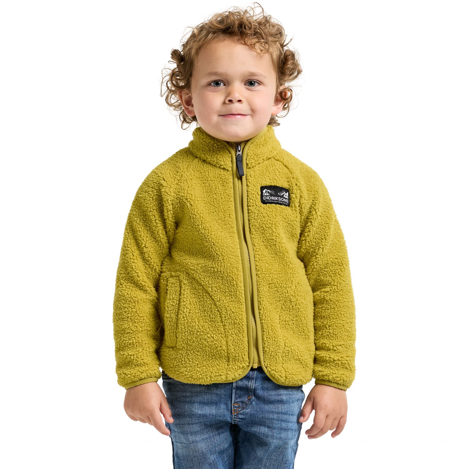 Didriksons Gibbs, veste polaire, junior, jaune