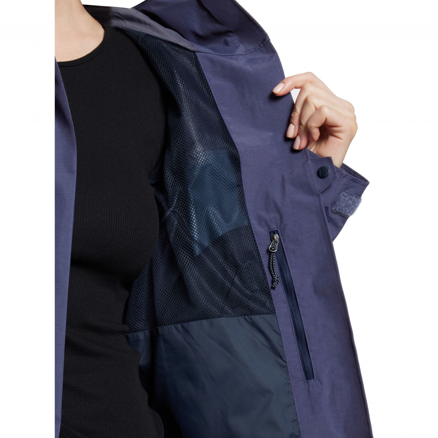 Didriksons Grit, giacca da pioggia, donna, blu
