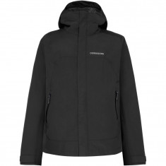Didriksons Grit, rain jacket, men, solid black