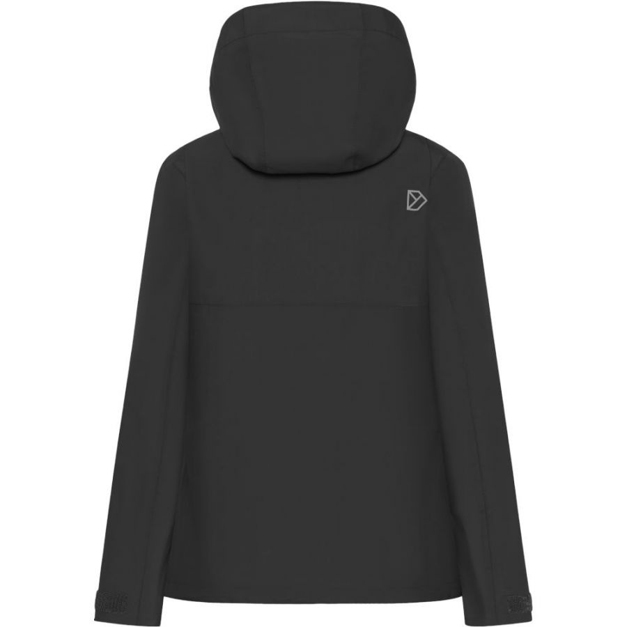 Didriksons Grit, rain jacket, women, solid black
