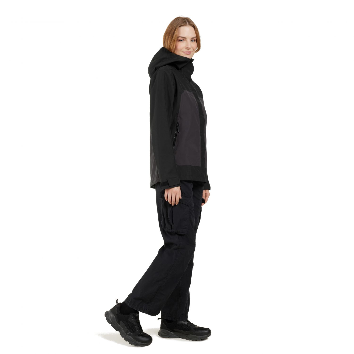 Didriksons Grit, Regenjacke, Damen, schwarz