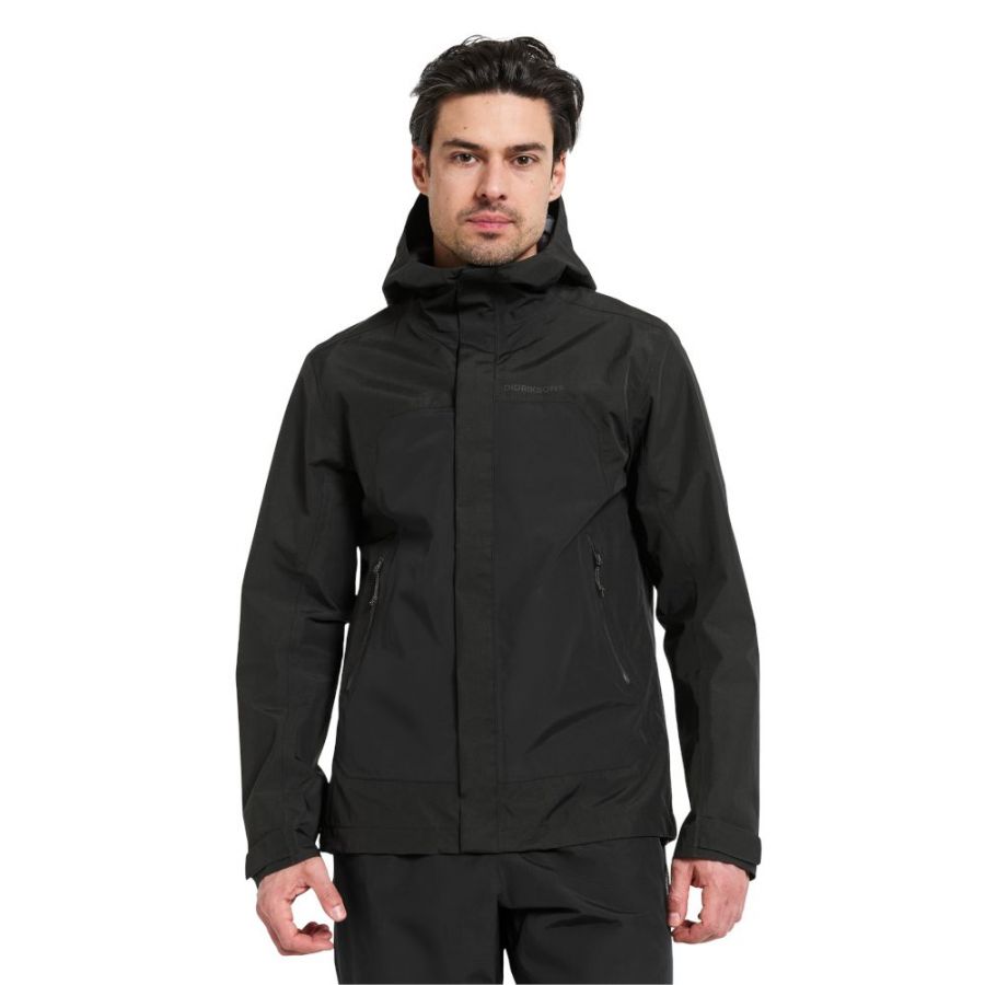 Didriksons Grit, Regenjacke, Herren, schwarz