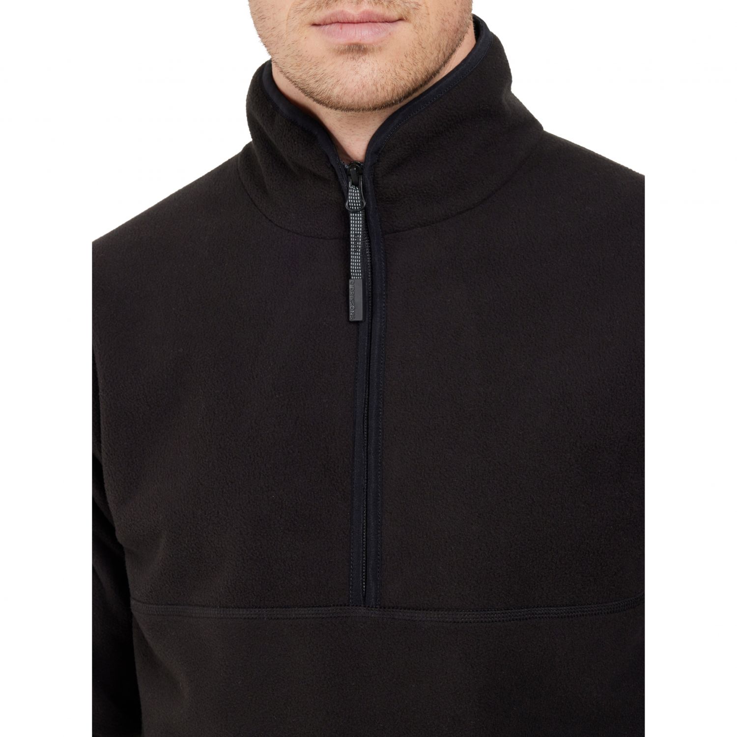 Didriksons Hannes, half zip, men, black
