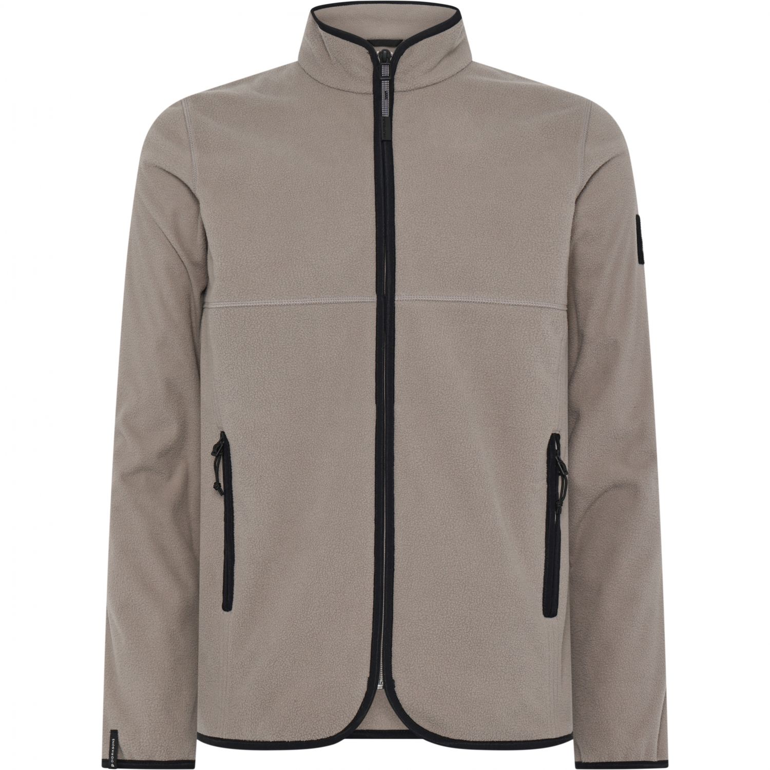 Didriksons Hans, fleece jacket, men, ash brown