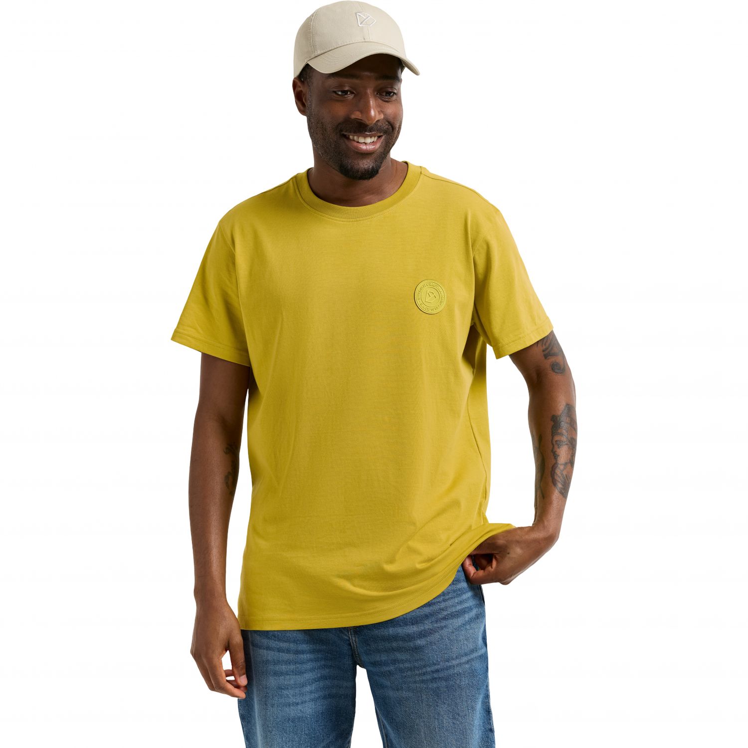 Didriksons Holger, t-shirt, homme, yellow pollen