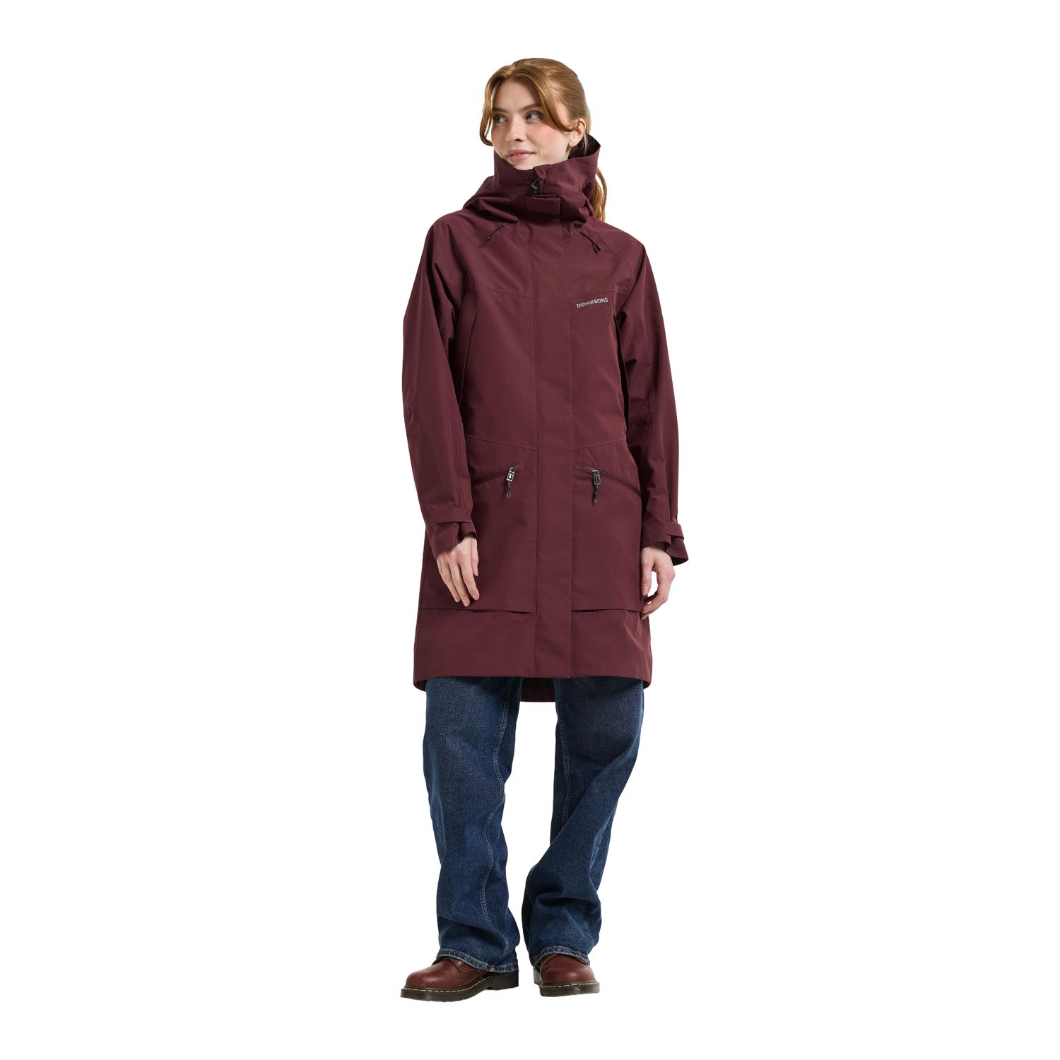 Didriksons Ilma 8, parka, feminino, old rust