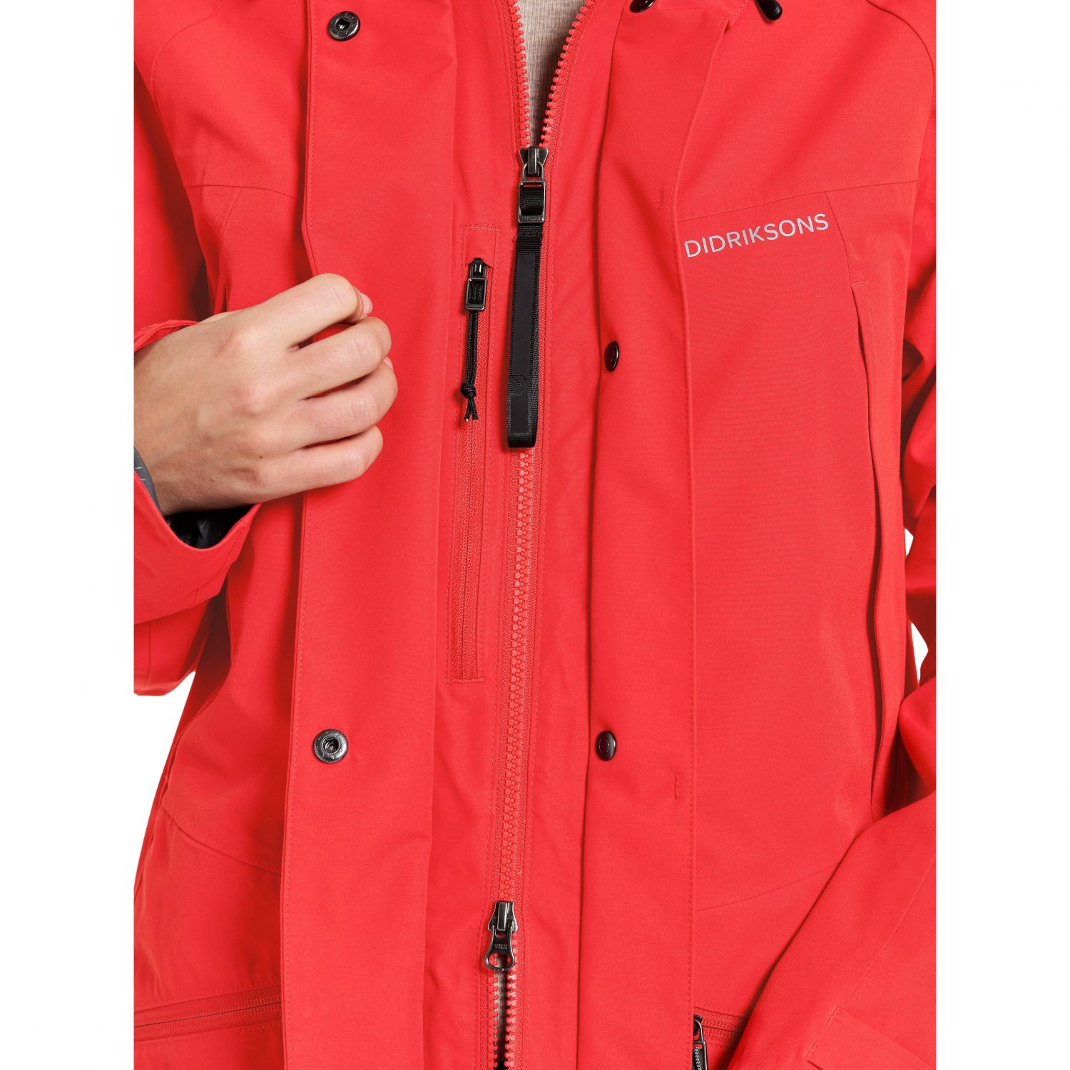 Didriksons Ilma 8, parka, feminino, pomme vermelho