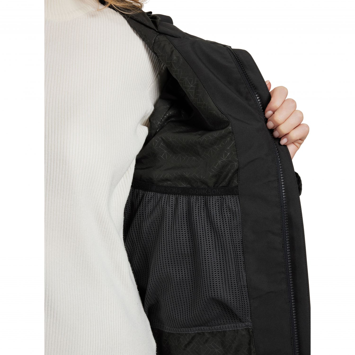 Didriksons Ilma, impermeável, senhora, preto