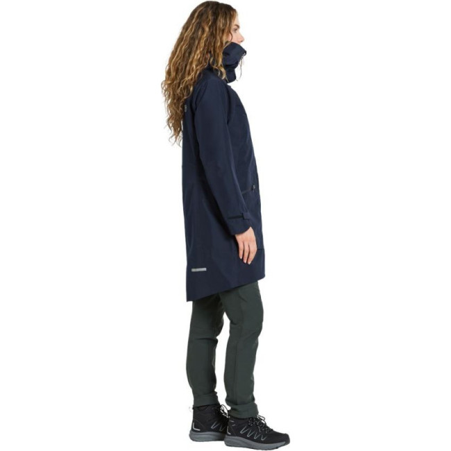 Didriksons Ilma, rain coat, women, dark night blue