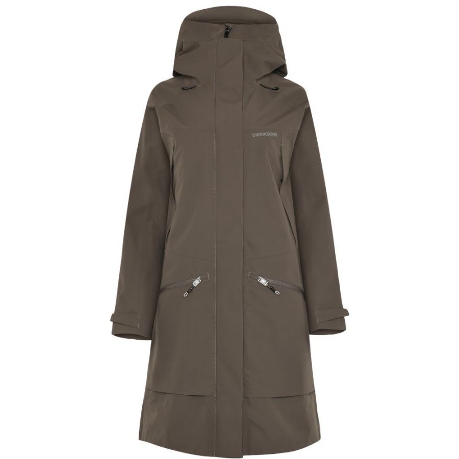 Didriksons Ilma, rain coat, women, mocha brown