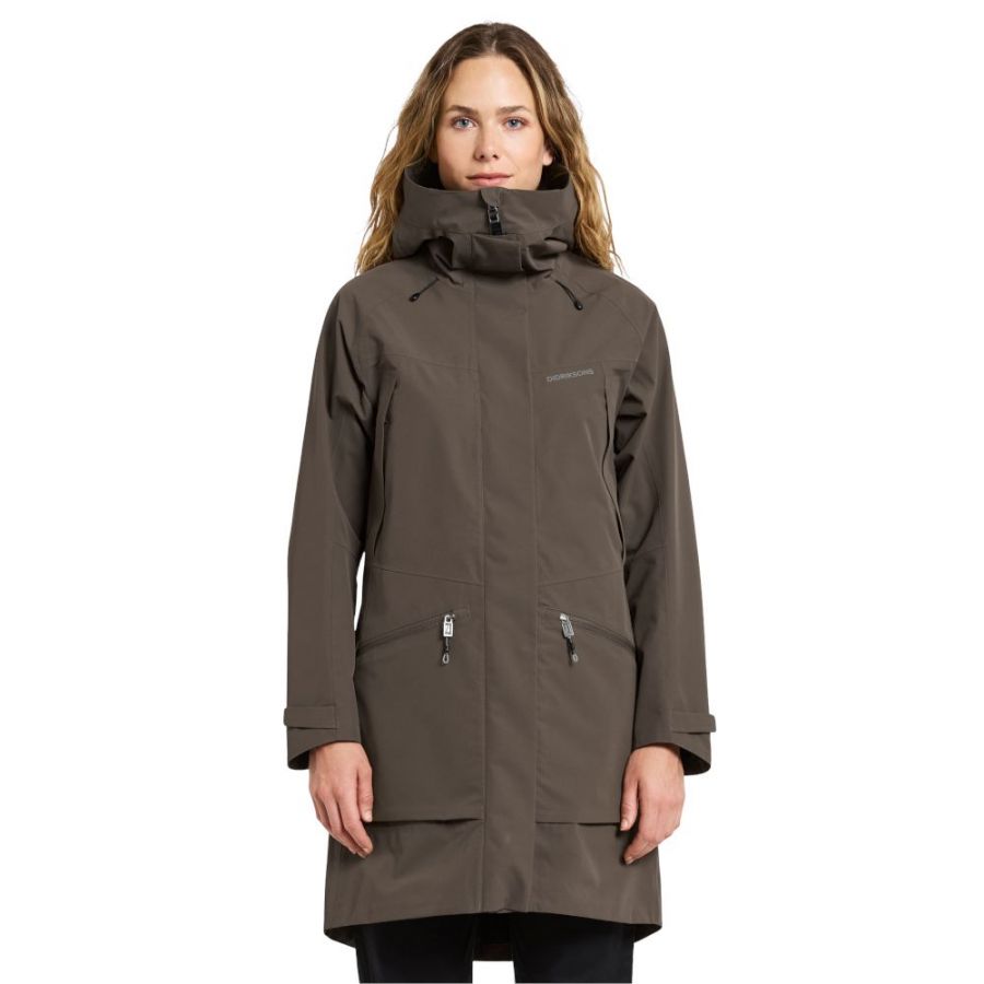 Didriksons Ilma, rain coat, women, mocha brown