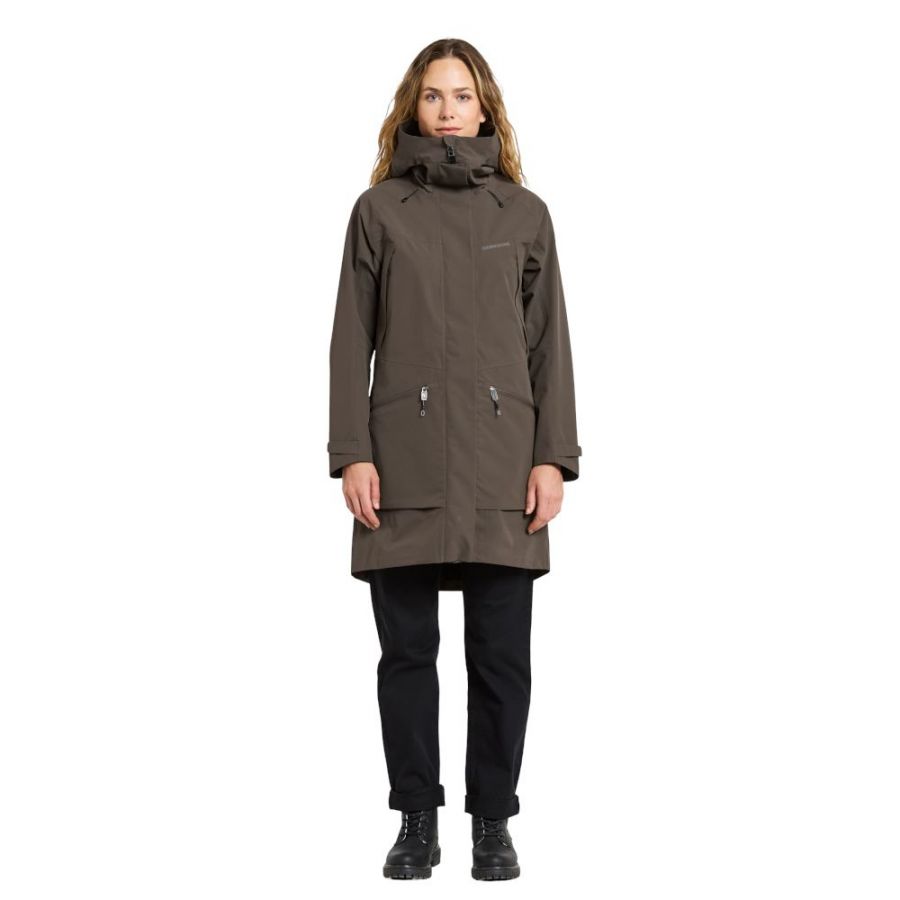 Didriksons Ilma, rain coat, women, mocha brown