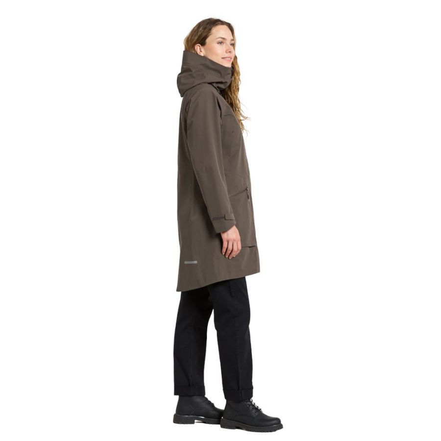 Didriksons Ilma, rain coat, women, mocha brown