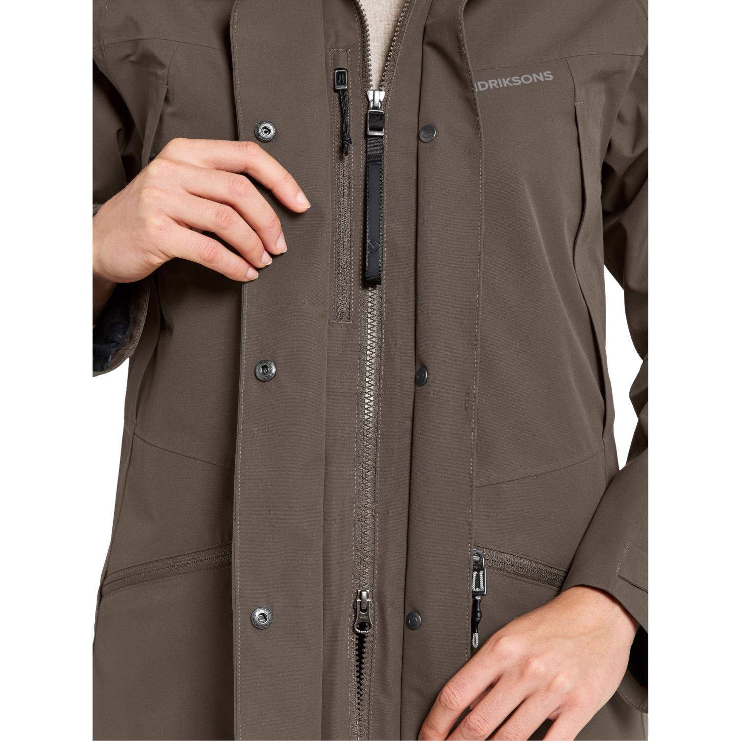 Didriksons Ilma, rain coat, women, mocha brown