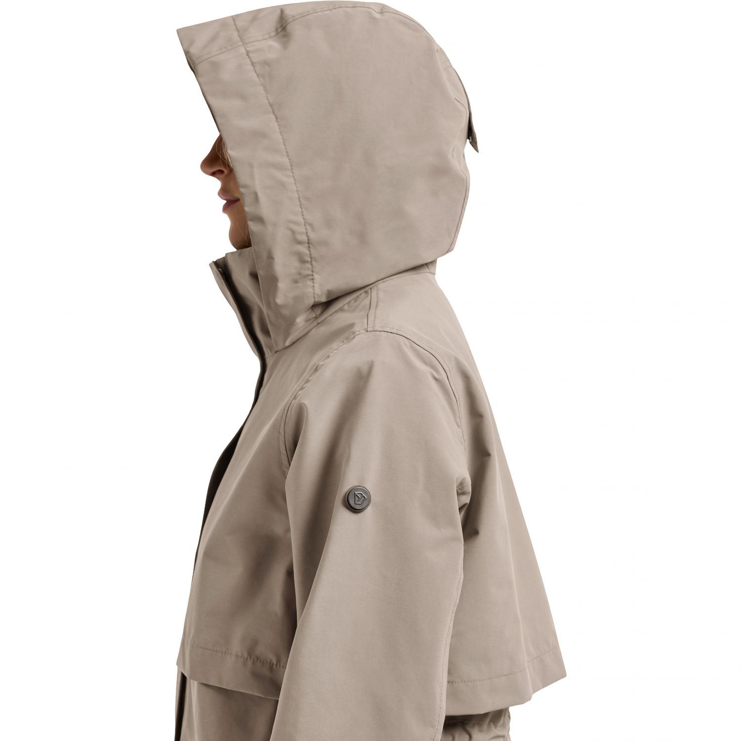 Didriksons Isolde, abrigo impermeable, mujer, ash brown