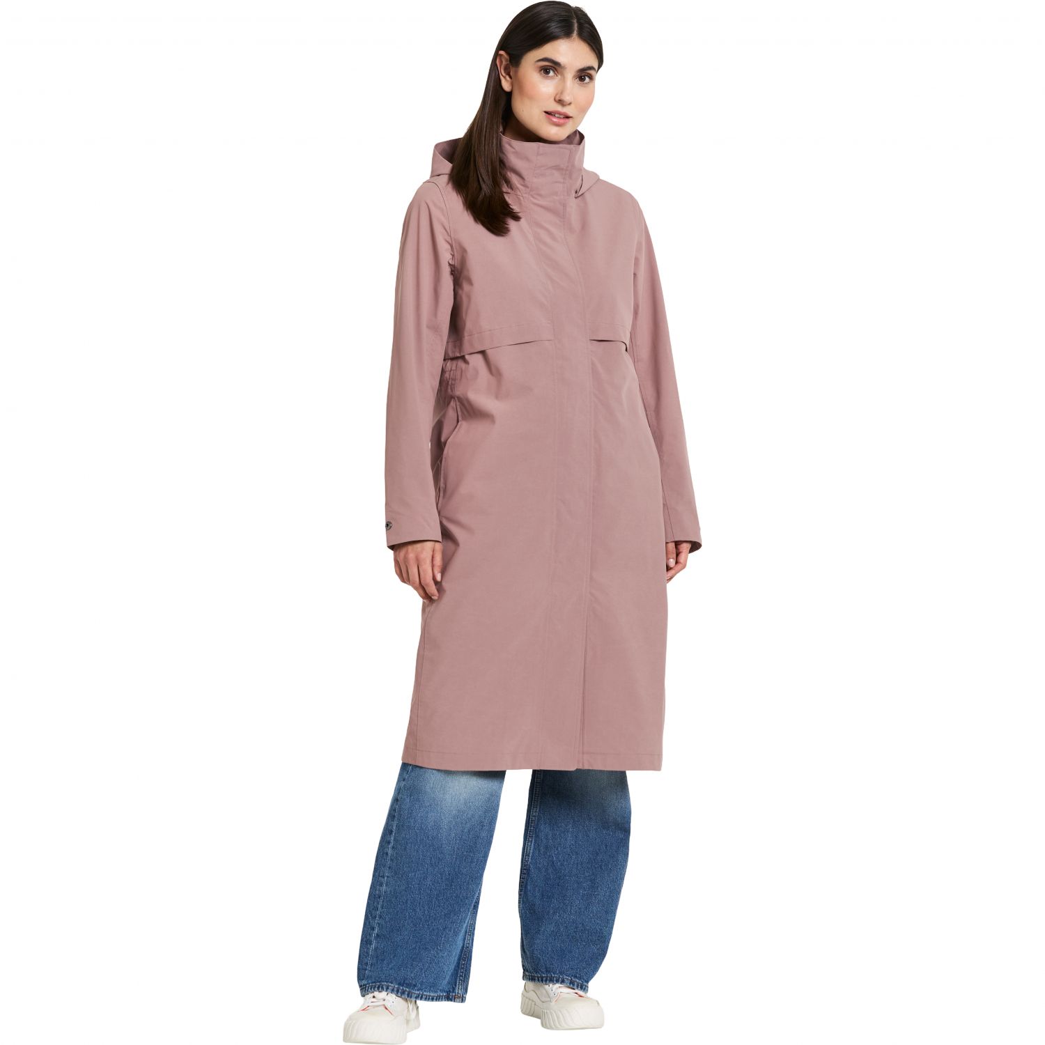 Didriksons Isolde, impermeable, mujer, faded wine