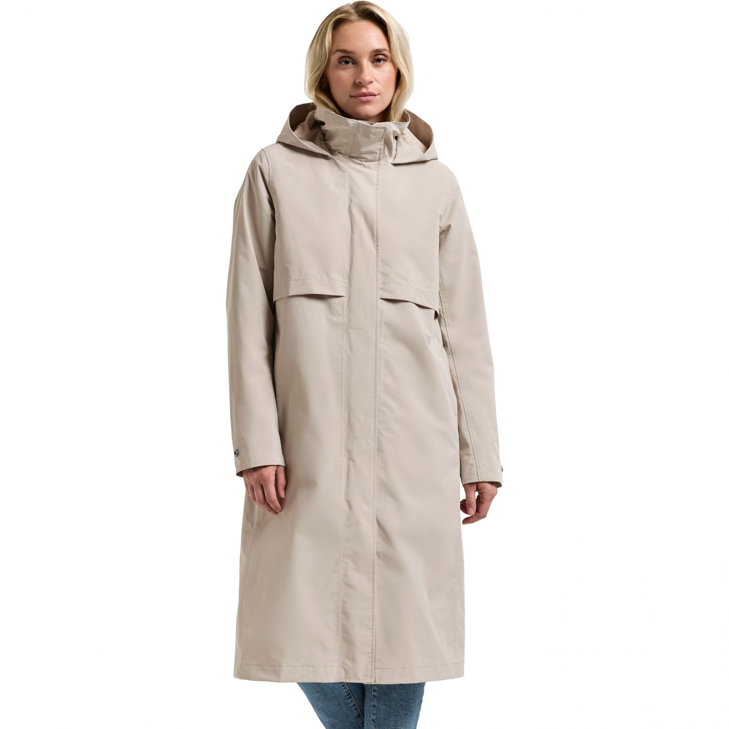 Didriksons Isolde, manteau de pluie, femme, clay beige