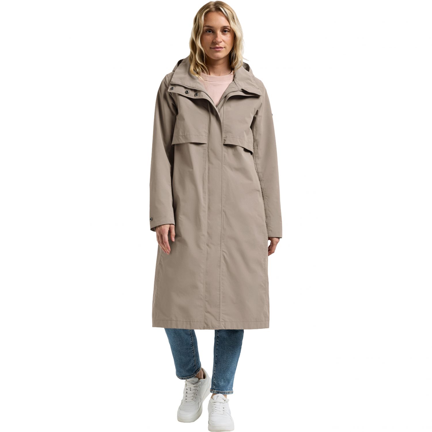 Didriksons Isolde, rain coat, women, ash brown