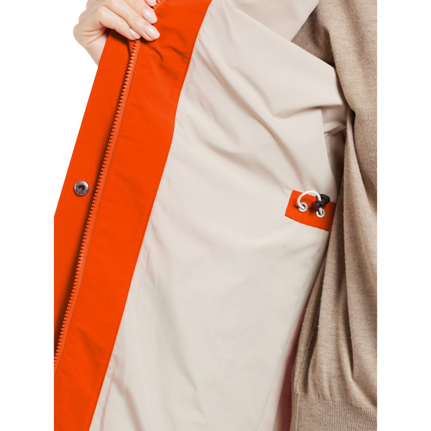 Didriksons Isolde, regenjas, dames, tangerine red