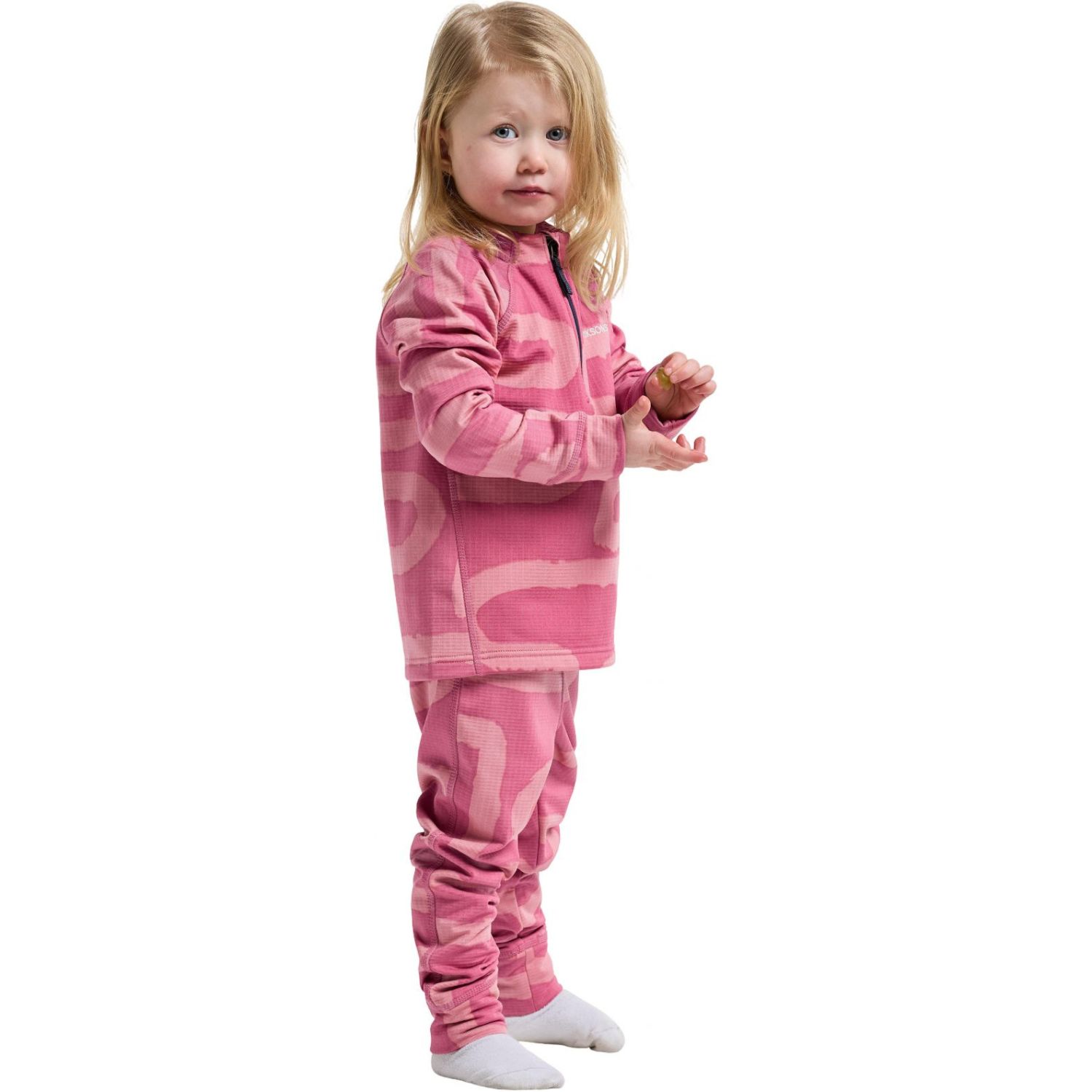 Didriksons Jadis 5, conjunto de roupa interior térmica para esqui, crianças, pink