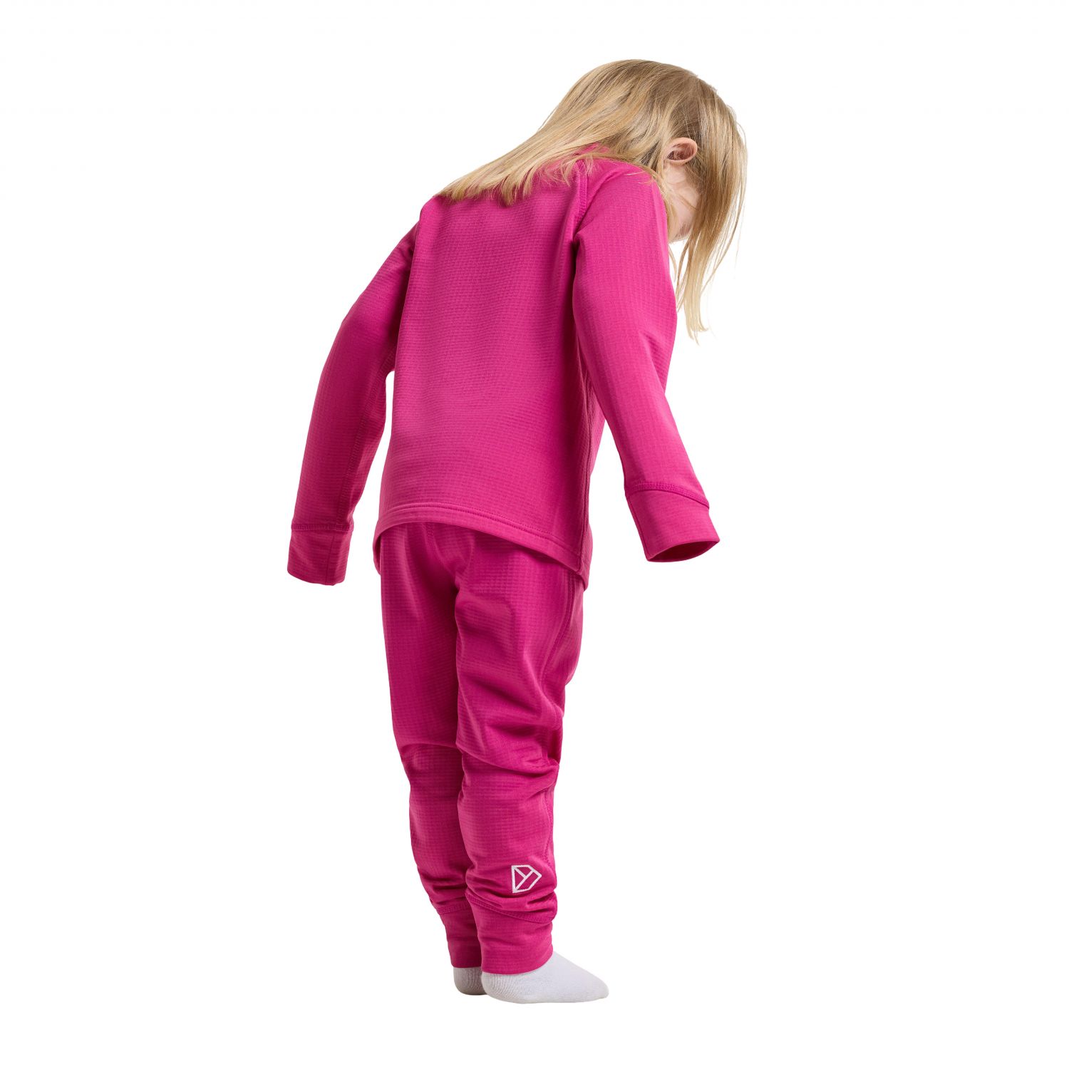 Didriksons Jadis 5, ski base layer set, kids, pink