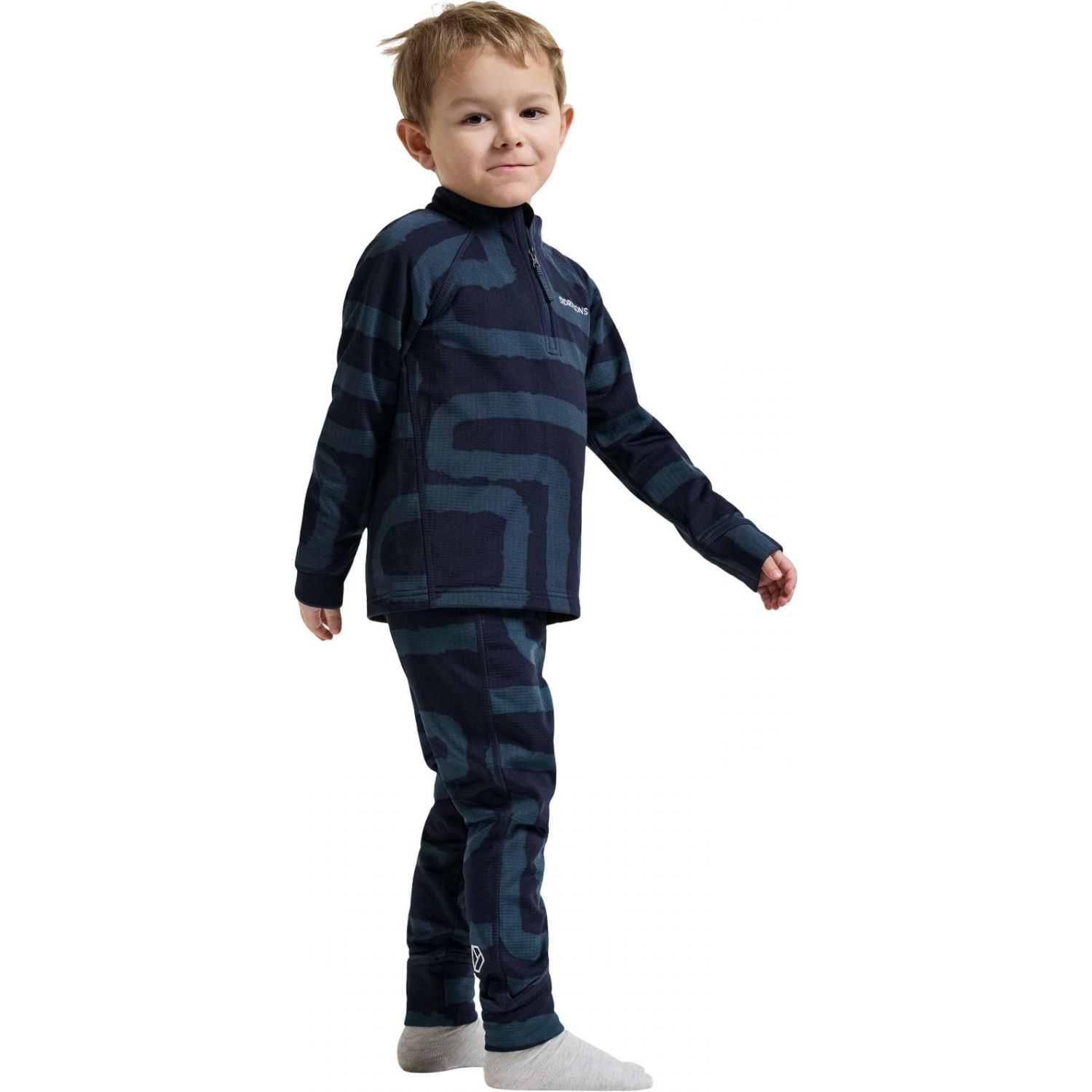 Didriksons Jadis 5, sous-vêtements de ski, enfants, navy
