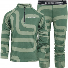 Didriksons Jadis 5, Superundertøysett, Barn, Path Dark Moss