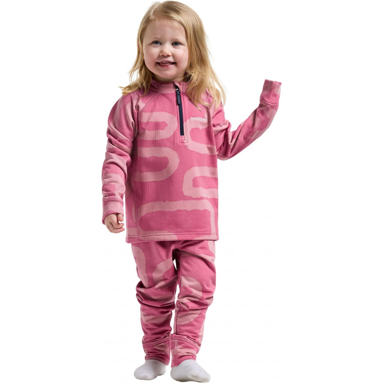 Didriksons Jadis 5, thermisch ondergoedset, kinderen, roze