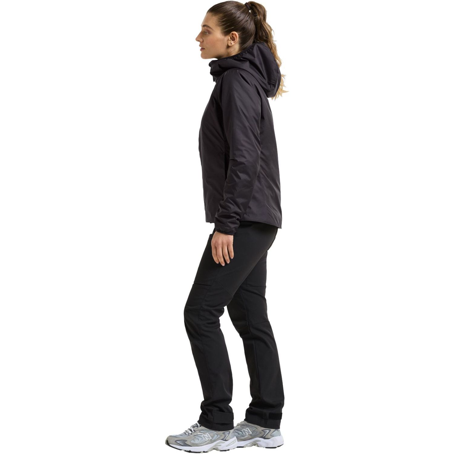 Didriksons Karix 3, chaqueta de entretiempo, mujer, negro