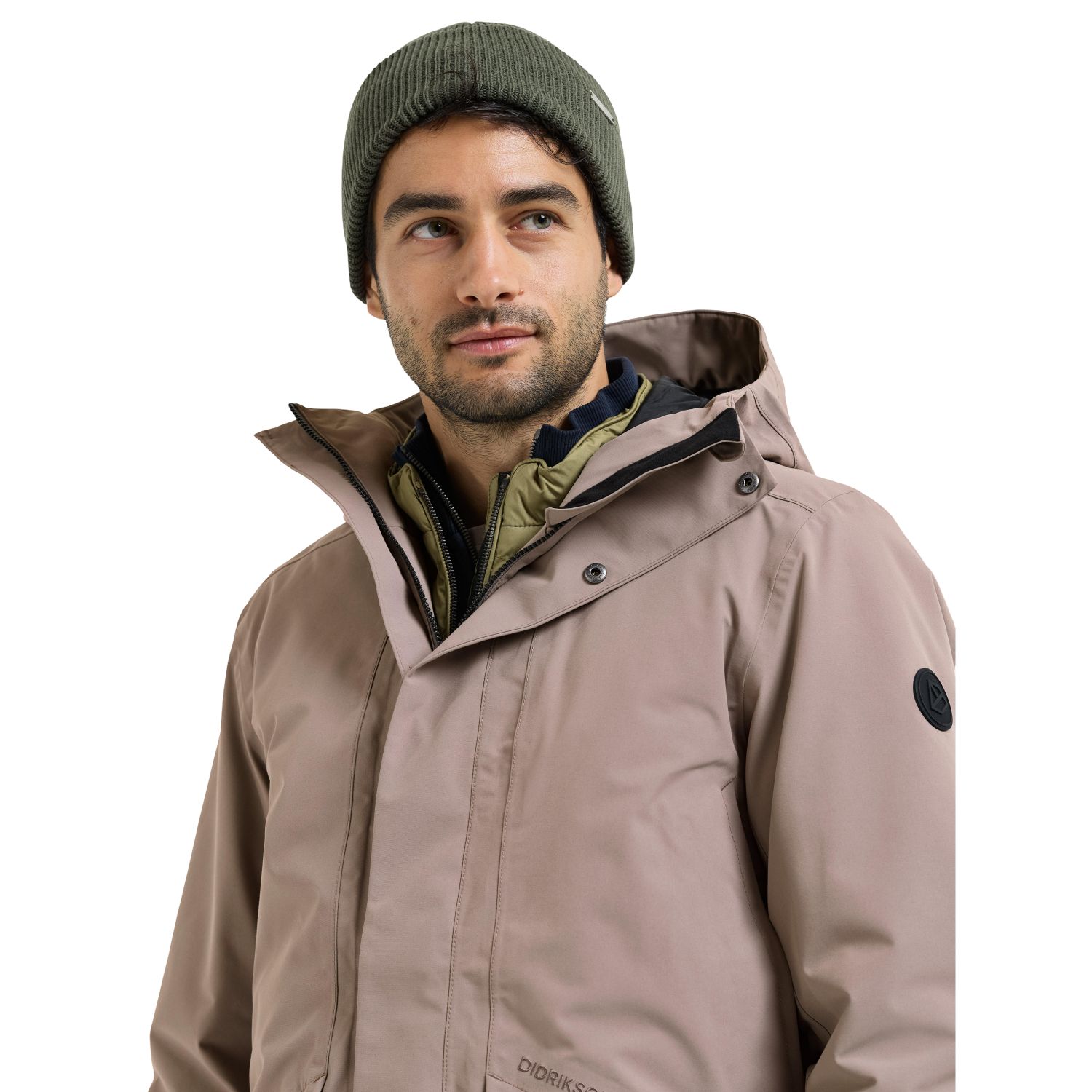 Didriksons Kenny 9, parka, masculino, ash brown