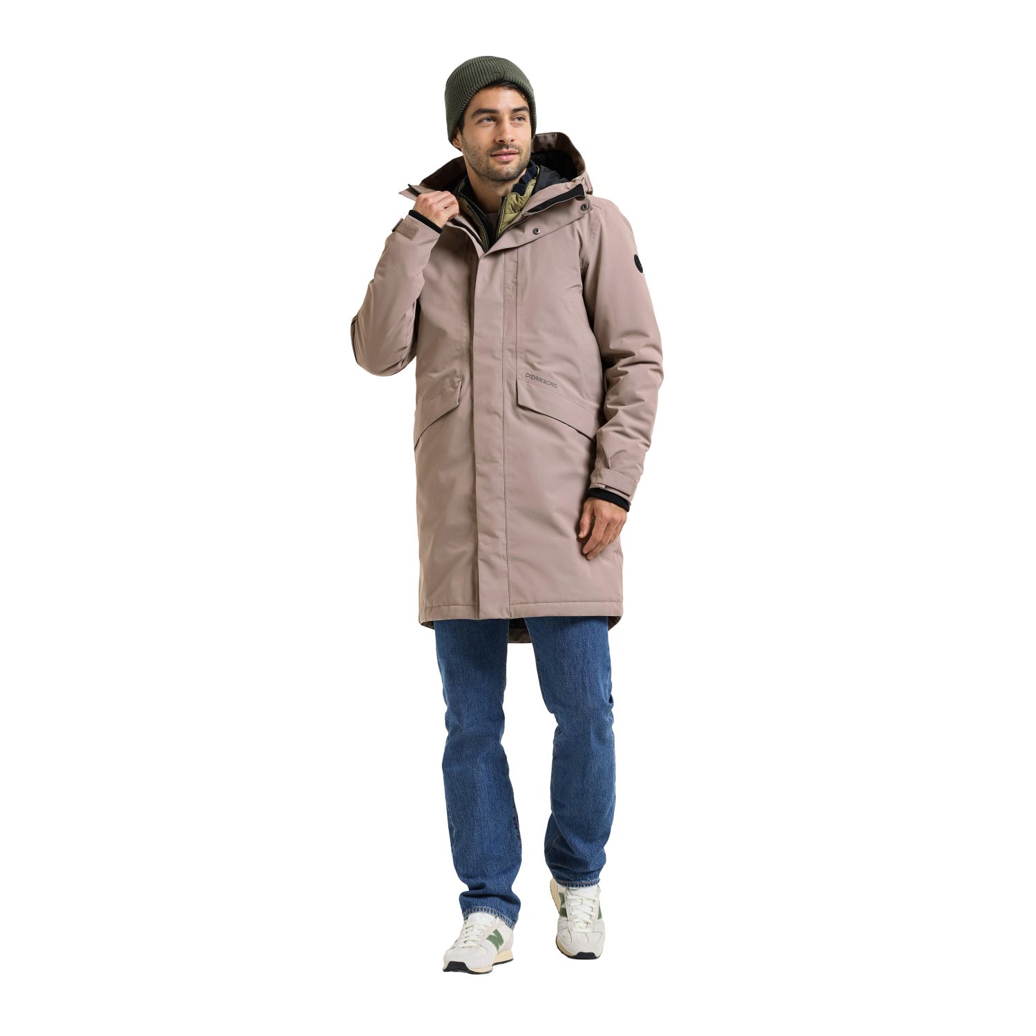 Didriksons Kenny 9, parka, masculino, ash brown