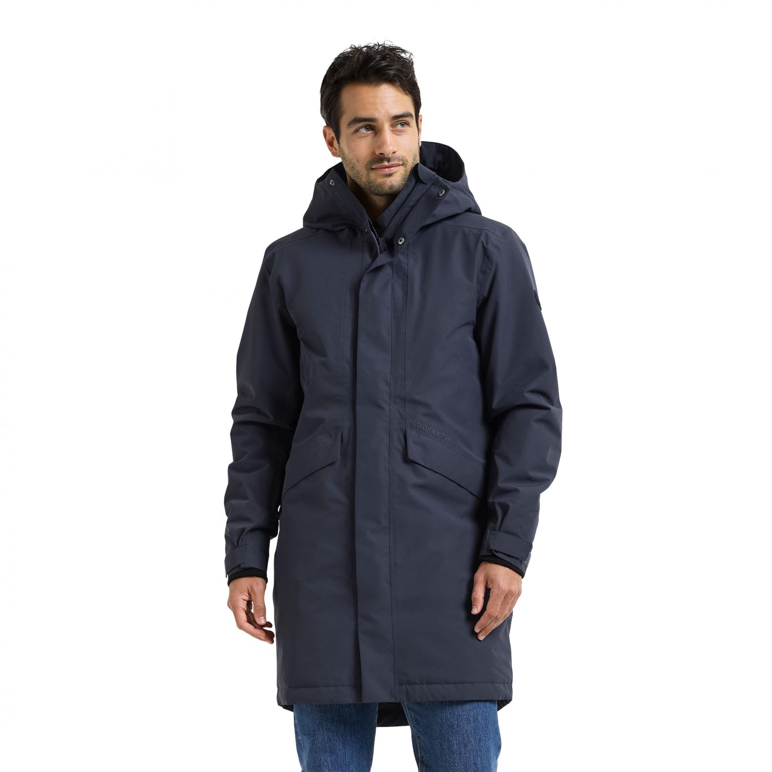 Didriksons Kenny 9, parka, masculino, azul marinho