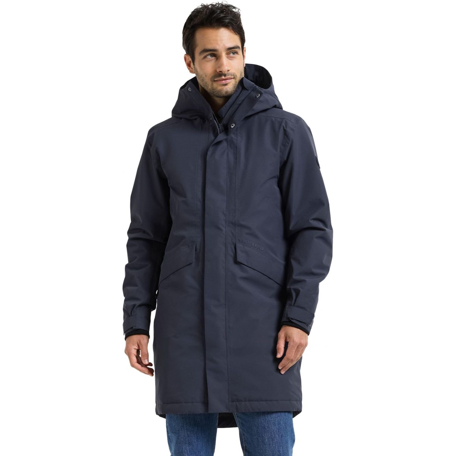 Didriksons Kenny 9, parka, masculino, azul marinho