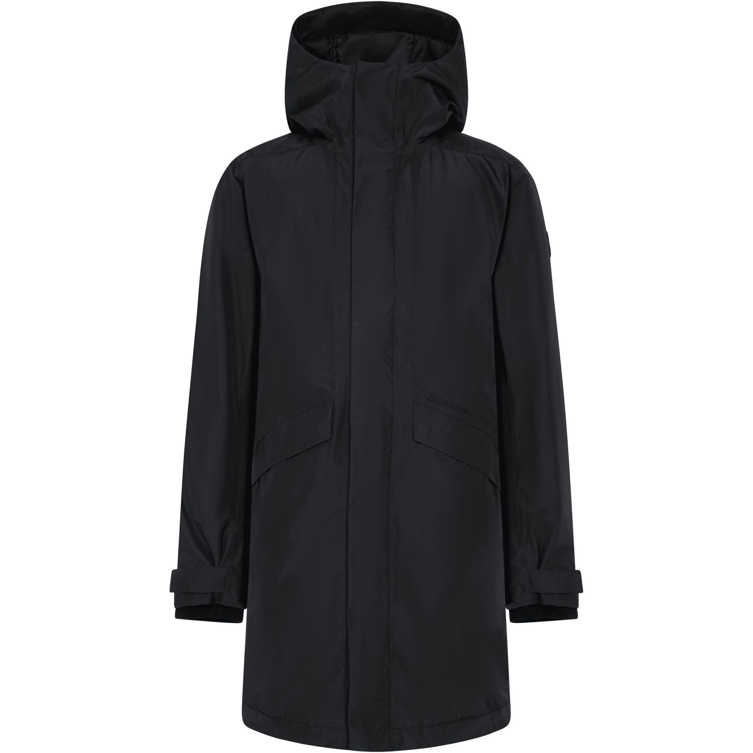 Didriksons Kenny 9, parka, masculino, preto