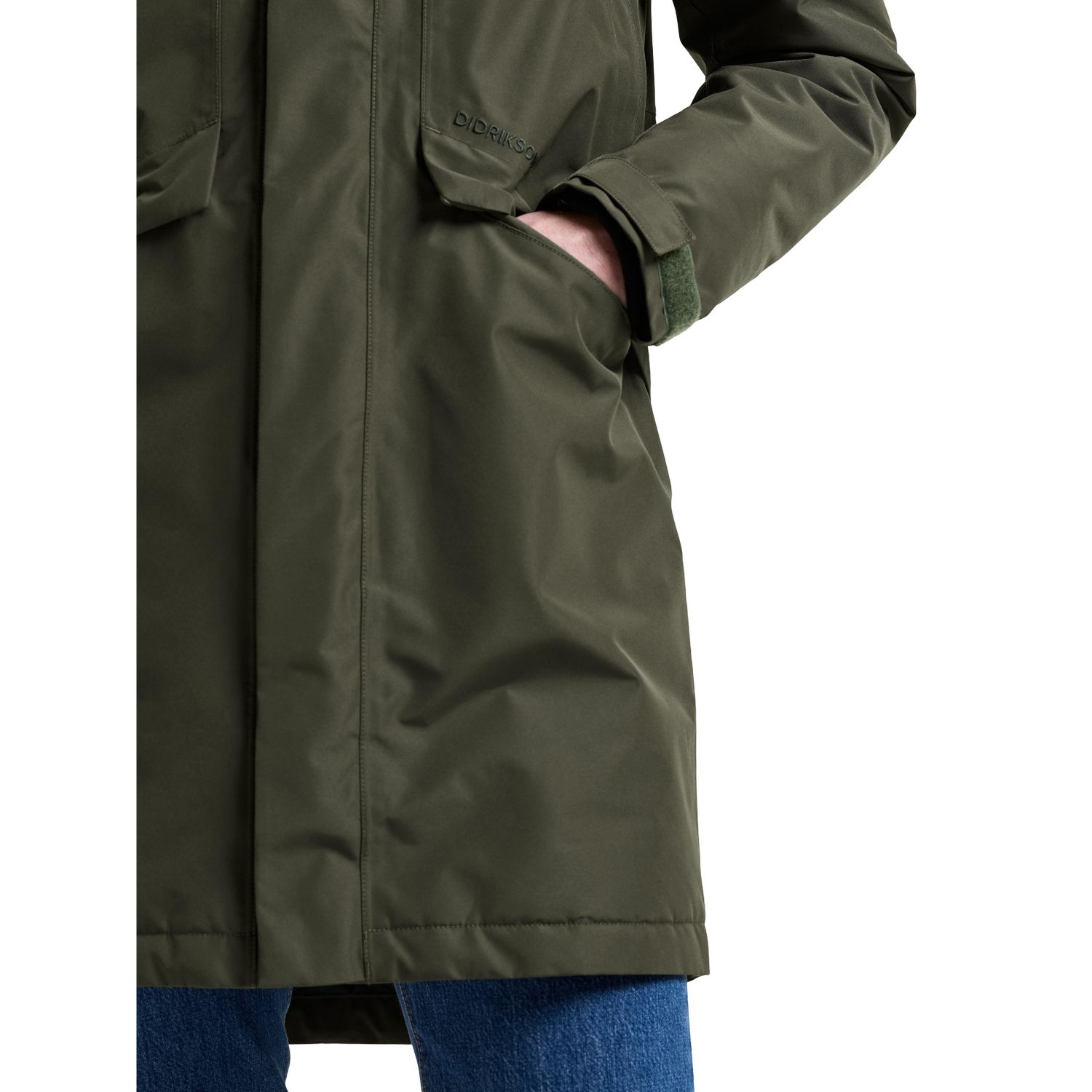 Didriksons Kenny 9, parka, masculino, verde-escuro