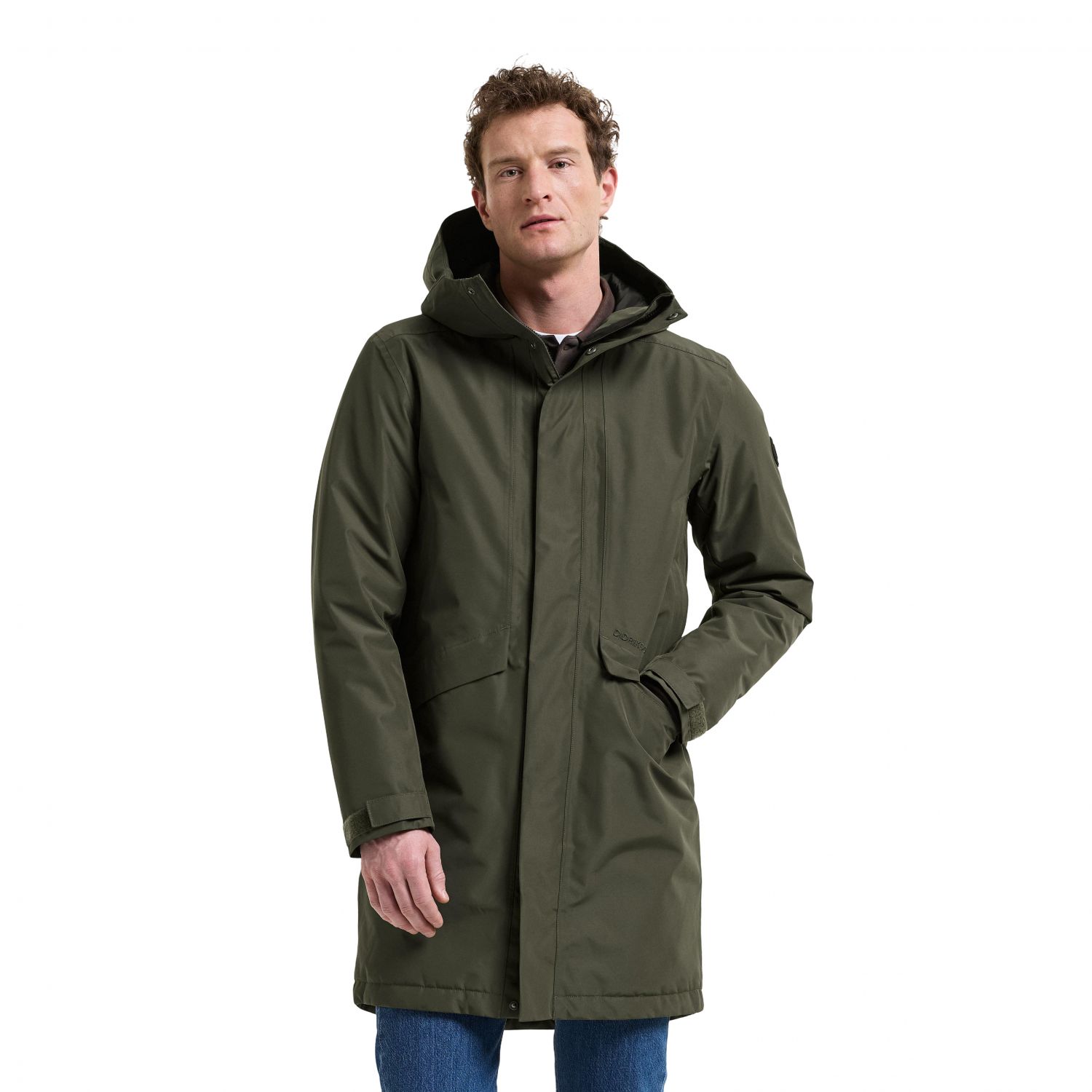 Didriksons Kenny 9, parka, masculino, verde-escuro