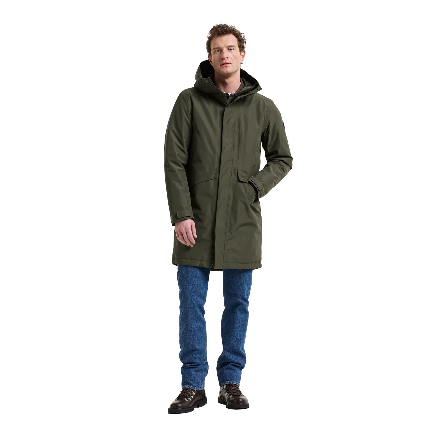 Didriksons Kenny 9, parka, masculino, verde-escuro