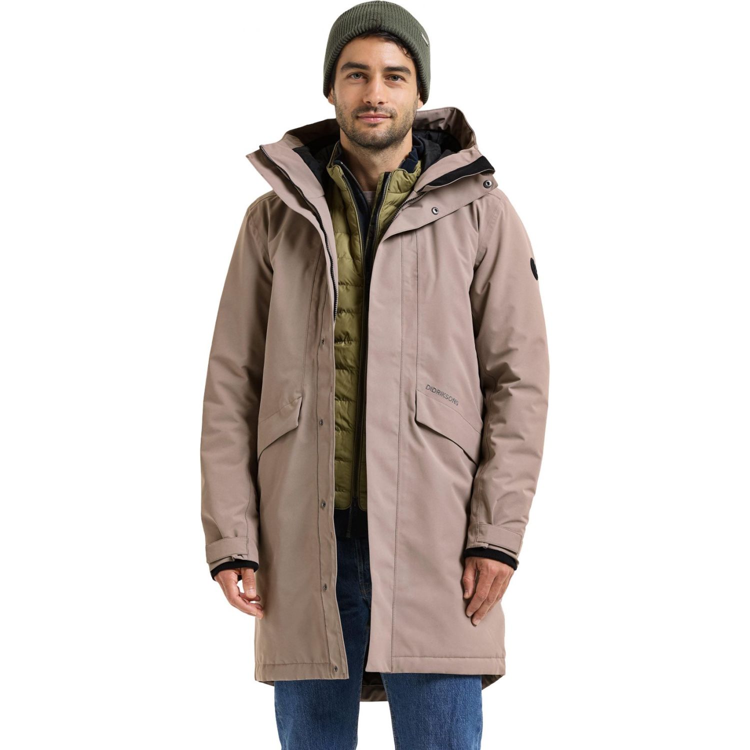 Didriksons Kenny 9, parka, men, ash brown