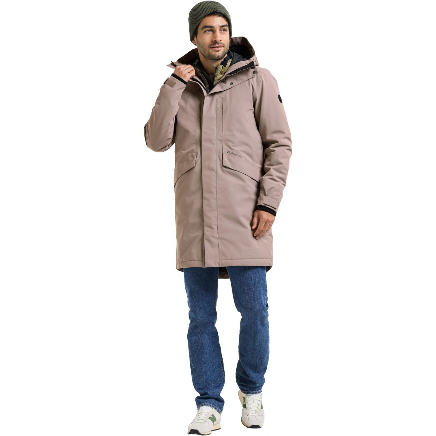 Didriksons Kenny 9, parka, męska, ash brown