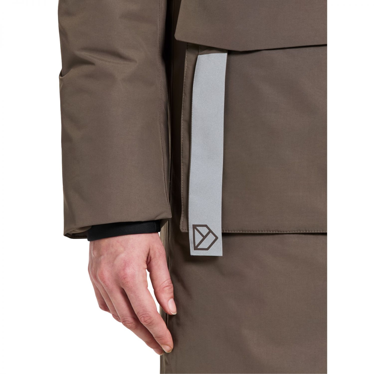 Didriksons Leya, parka para mulher, castanho