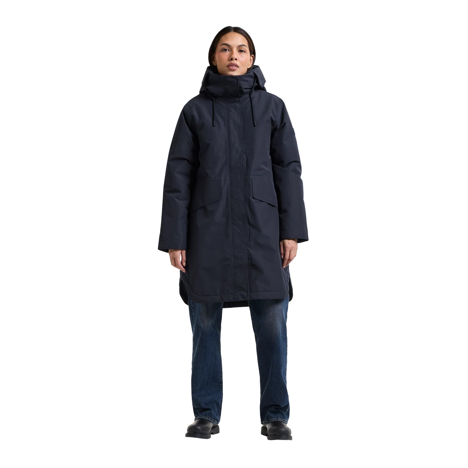 Didriksons Lilian, parka, dámska, tmavomodrá