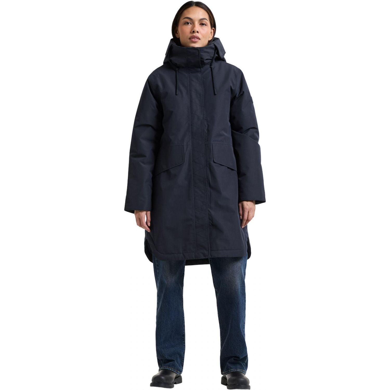 Didriksons Lilian, parka, dámska, tmavomodrá