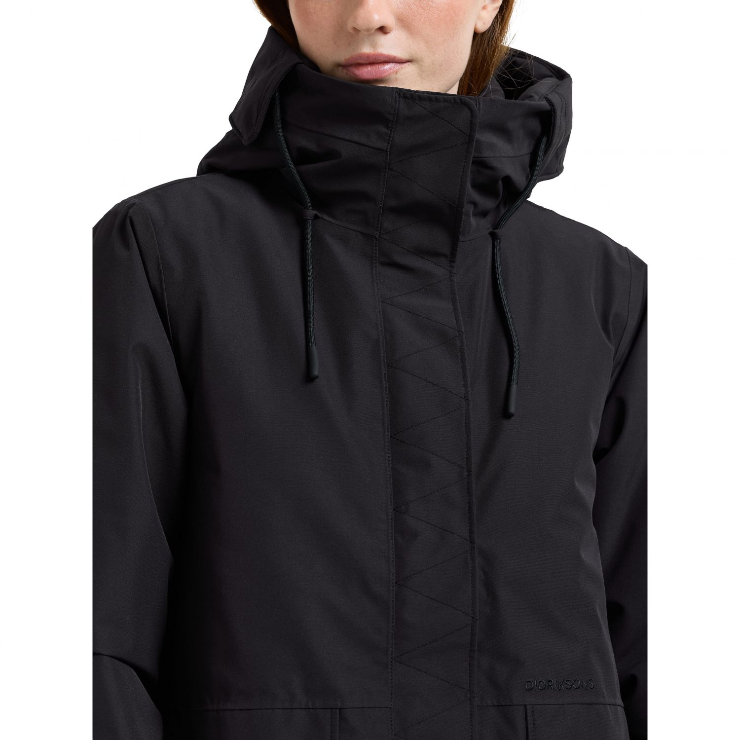 Didriksons Lilian, parkas, dámsky, čierny