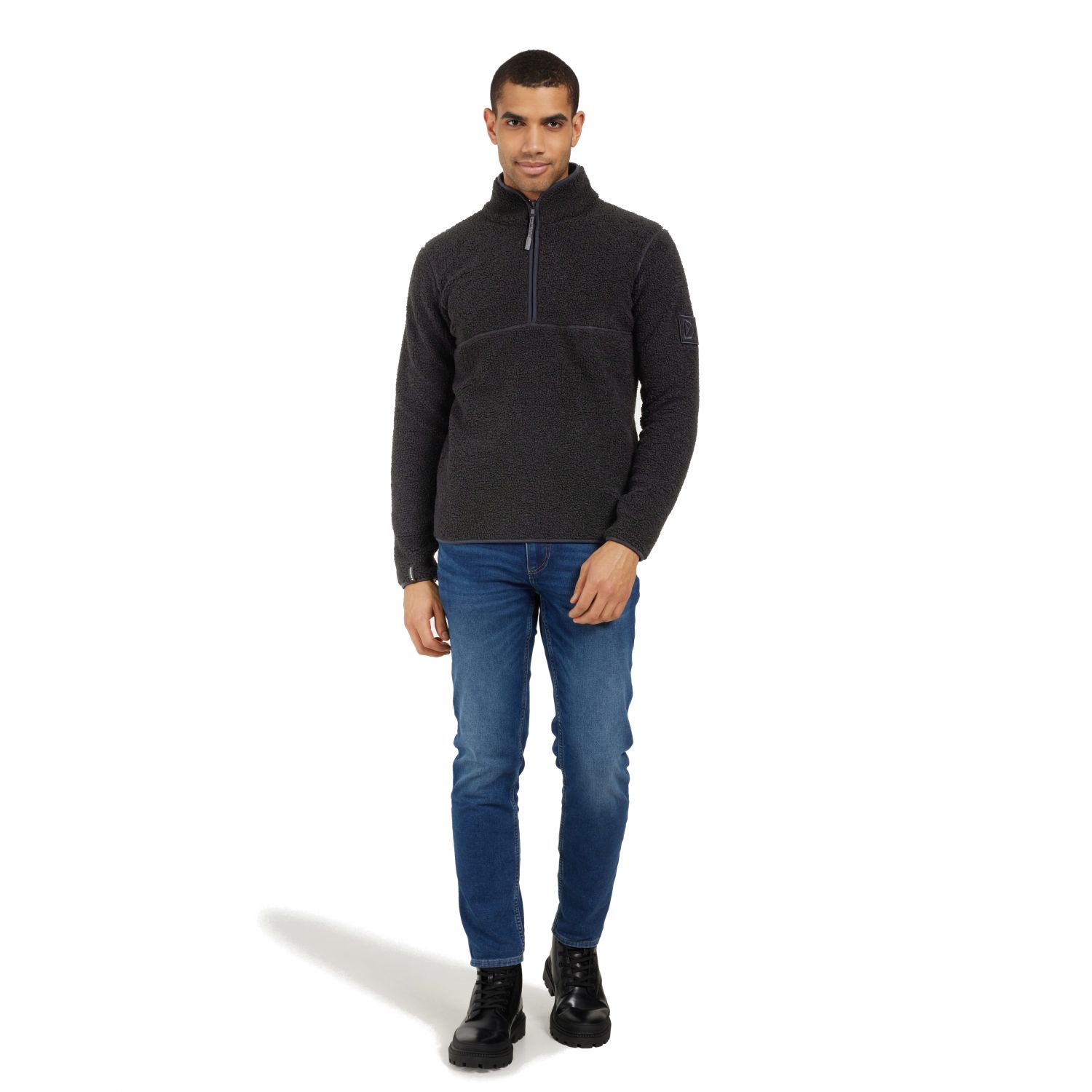 Didriksons Lillebror, fleece sweater, men, black