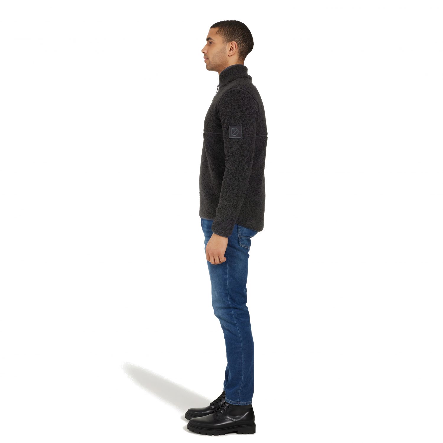 Didriksons Lillebror, fleece sweater, men, black